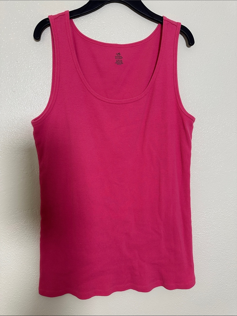 Bobbie Brooks Hot Pink Tank Top Scoop Neck